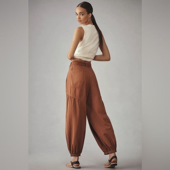 NWT! By Anthropologie Washed Eyelet Jogger Pants - Size XS 🟡 - Picture 3 of 6